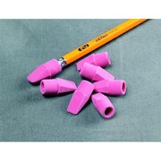 SCHOOL SMART School Smart 020754 Latex-Free Pencil Tip Wedge Cap Eraser; Red; Pack - 144 20754